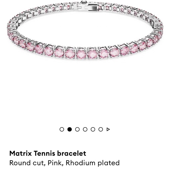 Swarovski Pink and Silver Bracelet